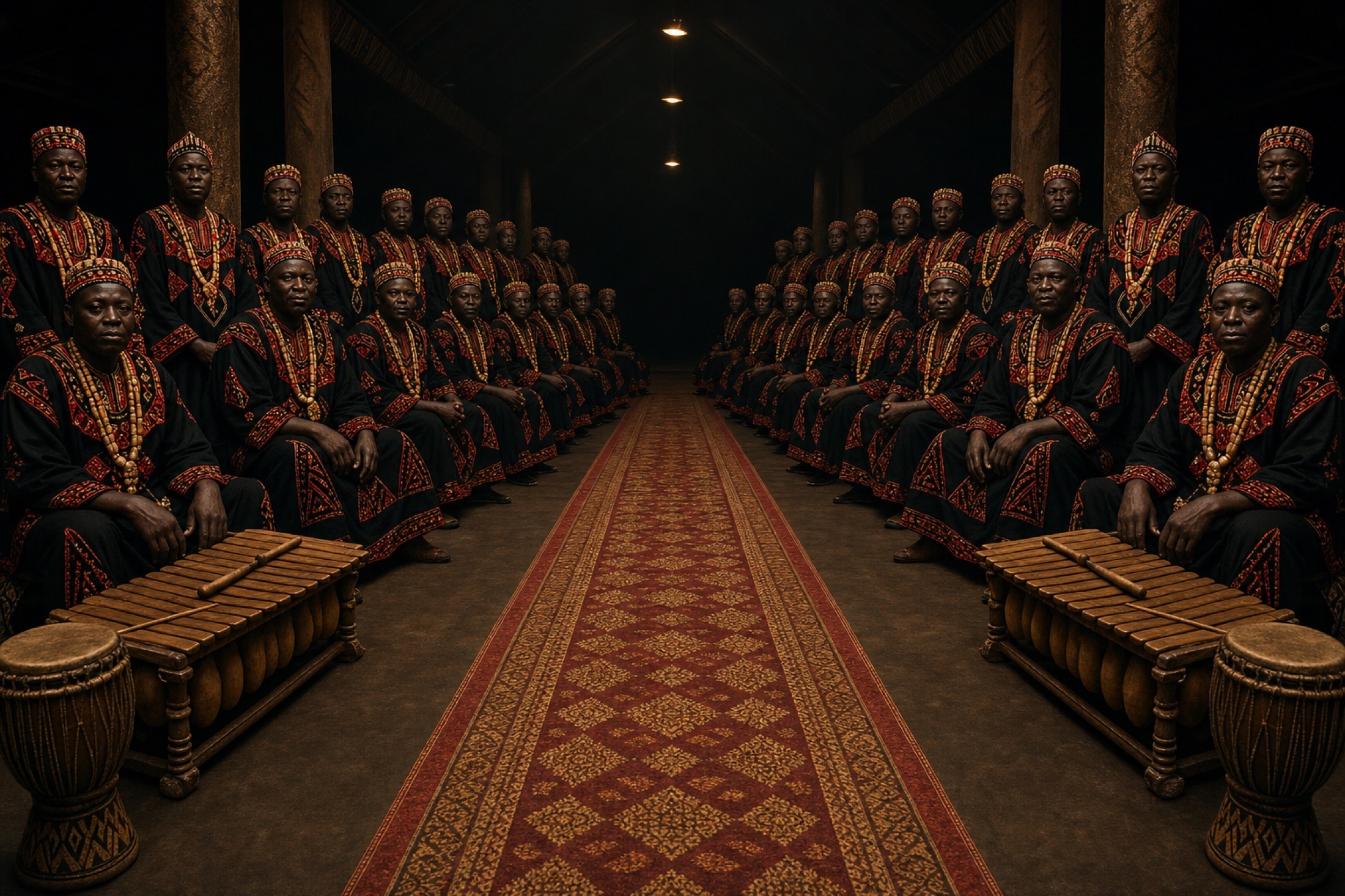 Members in toghu regalia
