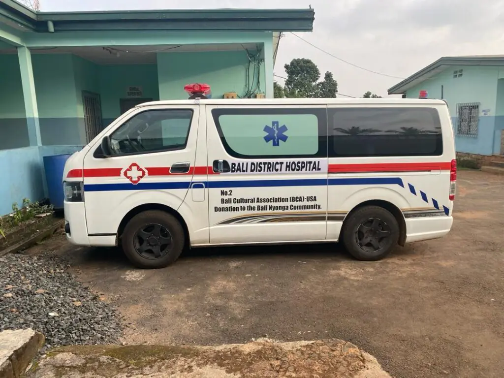 Ambulance donated by BCA-USA to Bali District Hospital