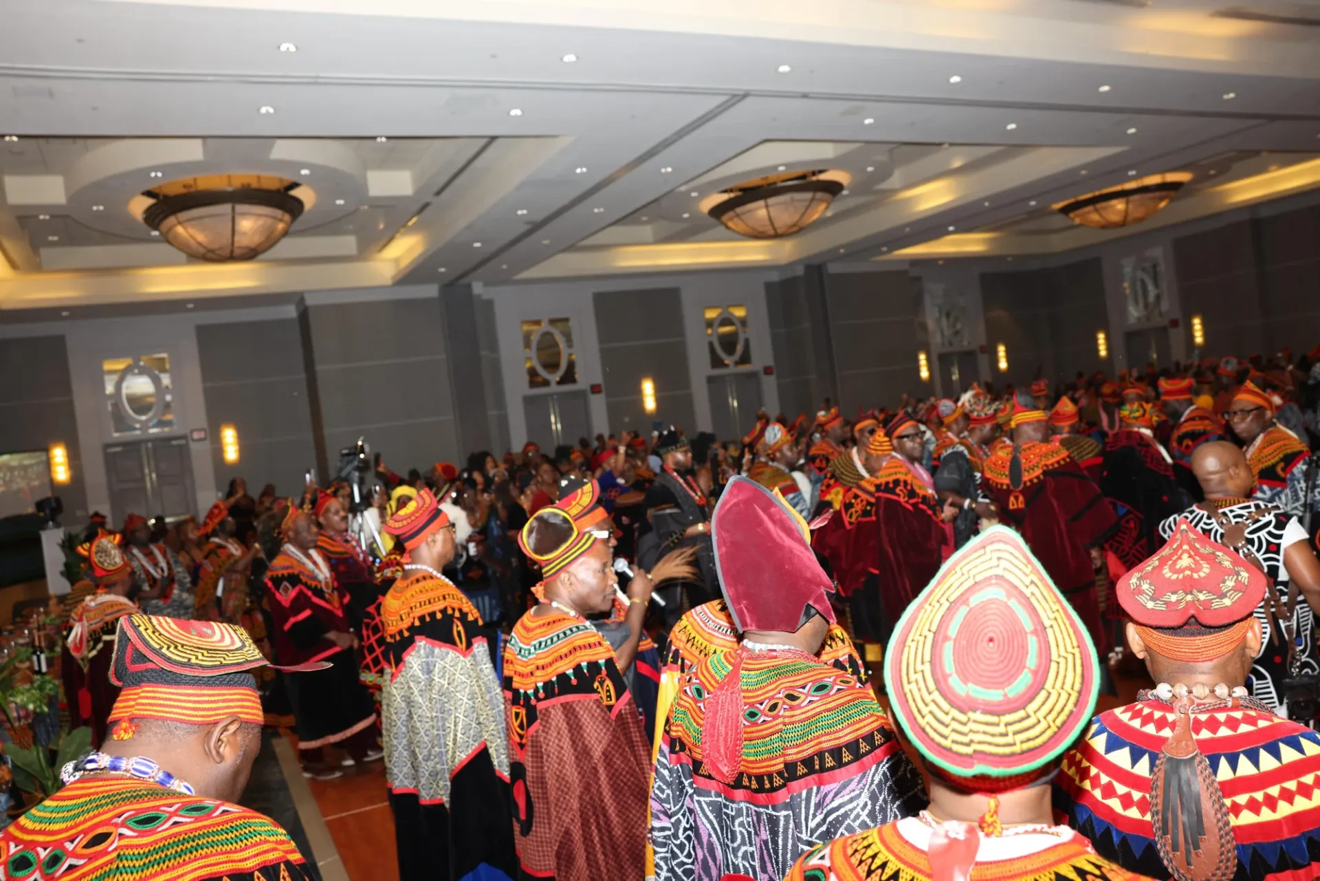 BCA-USA members in traditional regalia filling a ballroom