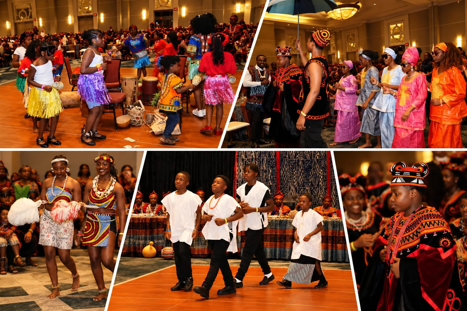 Collage of BCA-USA youth cultural performances